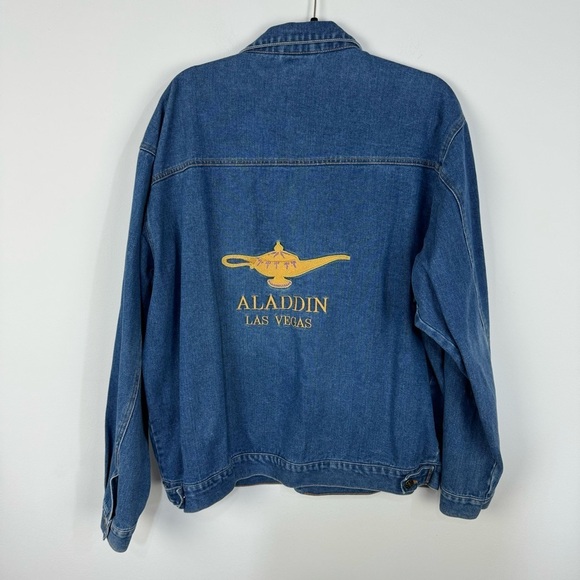 Disney Jackets & Blazers - Aladdin Las Vegas Embroidered Denim Jean Jacket